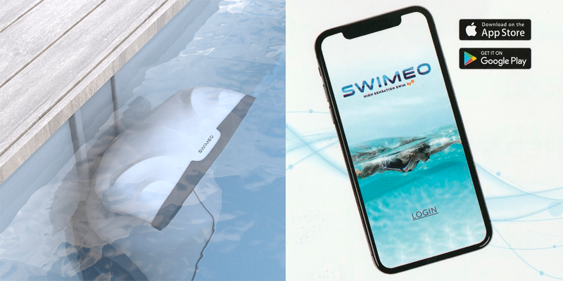 equipo natación contracorriente swimeo s1 y app móvil